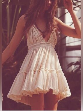 NWOT Free People 100 degree boho  size Small beach festival baby yellow romance